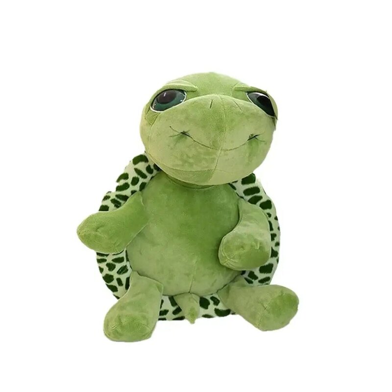 20cm hijau laut lembut indah mata besar kura-kura bantal boneka hewan mainan mewah untuk anak-anak hadiah ulang tahun Natal K B2i0