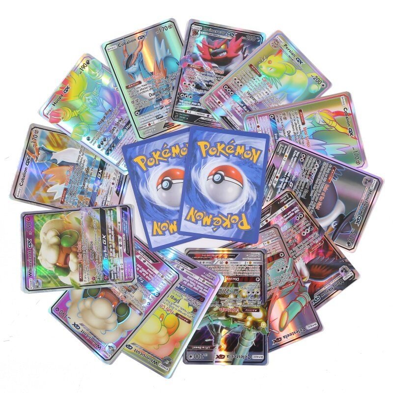 60/100 шт. английские карты Pokemon GX Tag Team Vmax EX Mega сияющая игра битва карта торговая коллекция карточные игрушки детские подарки