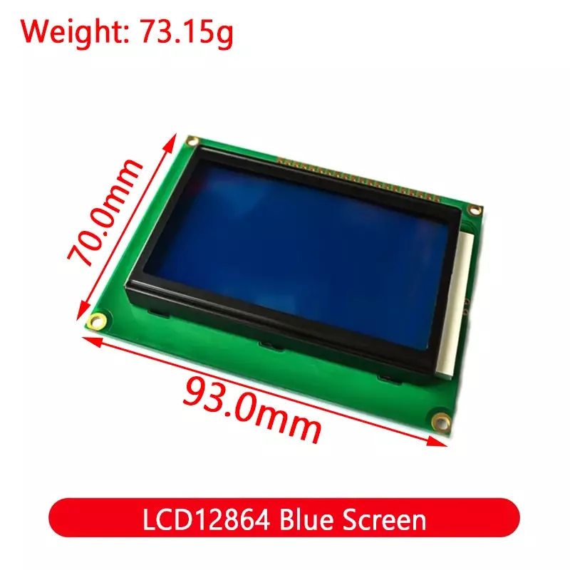 Modul LCD layar hijau biru UNTUK Arduino 0802 1602 2004 12864 karakter LCD UNO R3 Mega2560 Display antarmuka PCF8574T IIC I2C