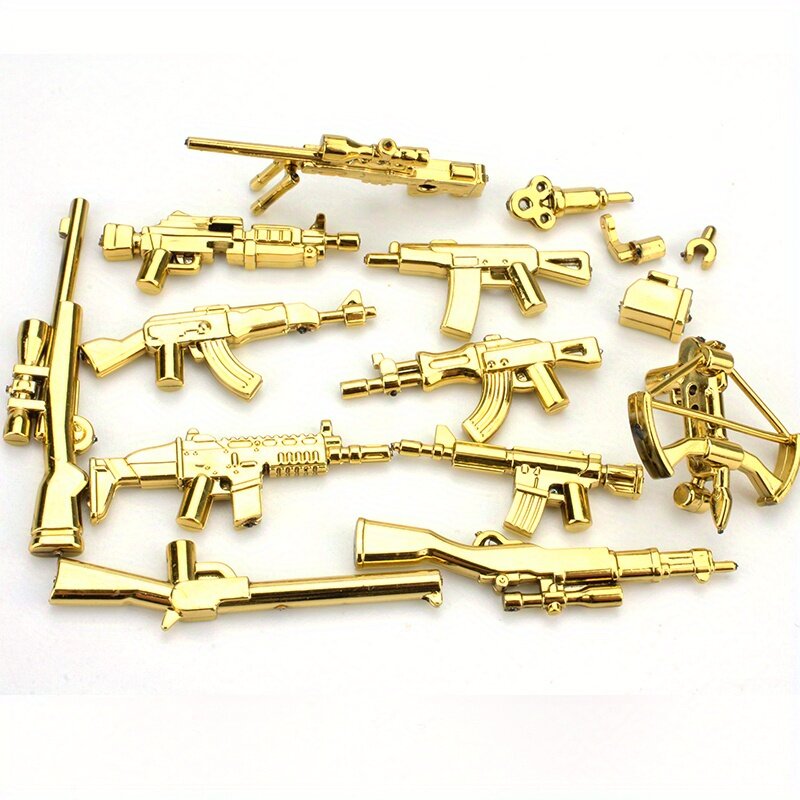 Pistole dell'esercito mattoni pacchetto di armi pezzi blocchi soldati figura accessori parti fai da te Moc mattoni accessori Ww2 pistola militare giocattoli