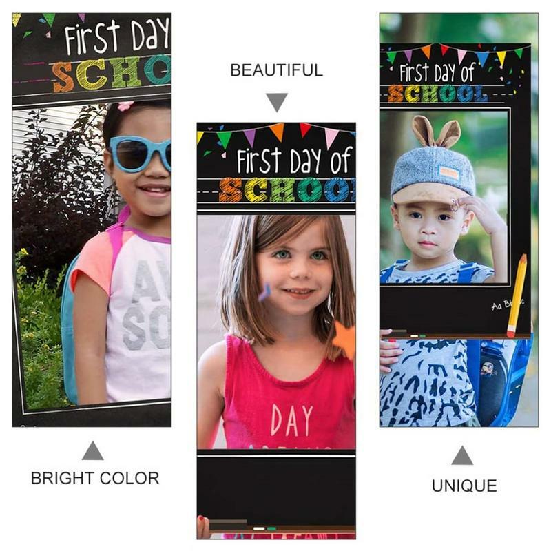 Marco de fotos para primer día de escuela, decoración para preescolar, niño y niña, marco de fotografía para selfies, suministros para fiestas