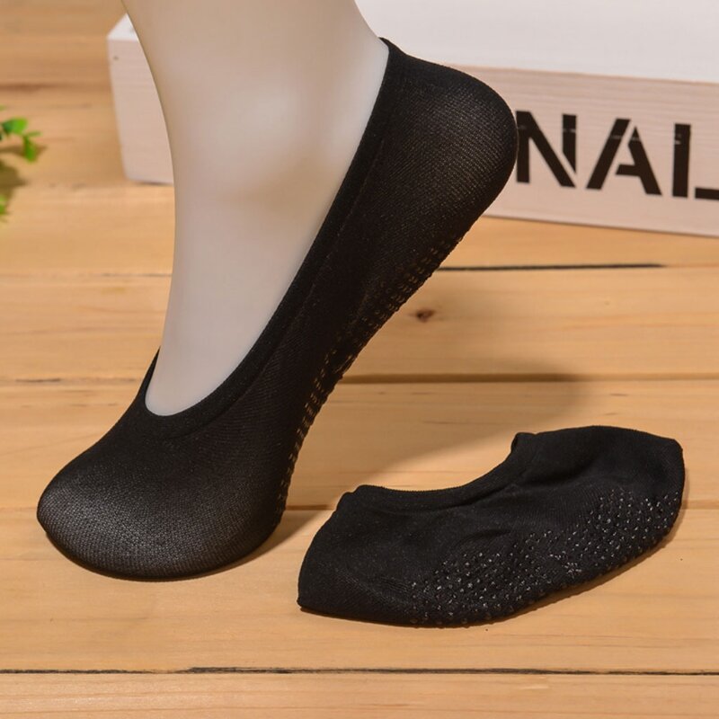 Теплые женские носки для девочек до щиколотки, женские невидимые нескользящие носки-лодочки-невидимки