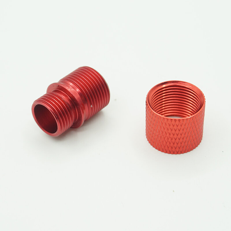 14mm CCW to 12mm CW Nut/Threaded Fastener Aluminum 14mm Counterclockwise Thread -12mm Clockwise Thread Conversion Adapter