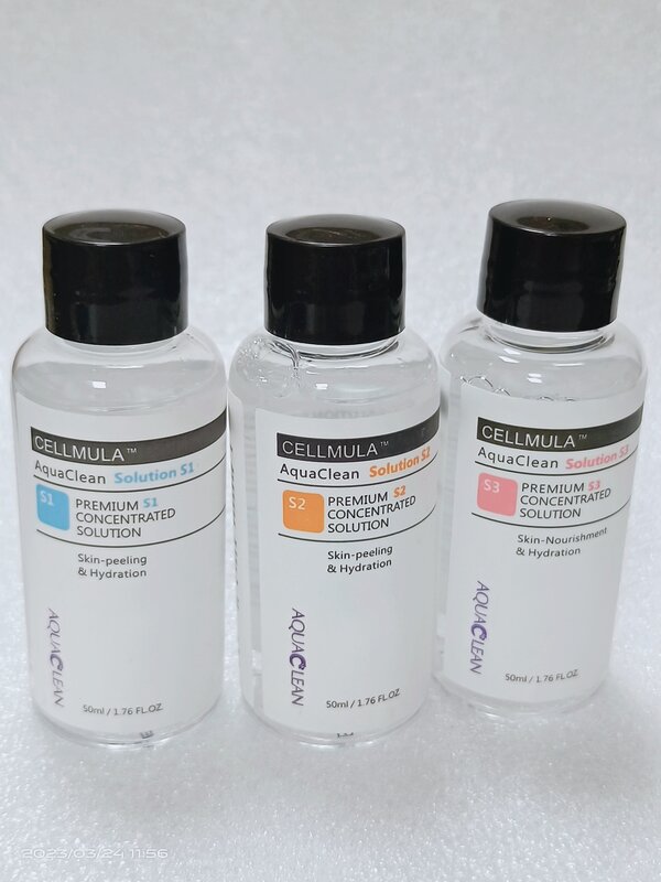 Aqua limpa Peeling solução para hidro dermoabrasão, cuidados com a pele, cravo, remoção de rugas, hidra, S1, S2, S3