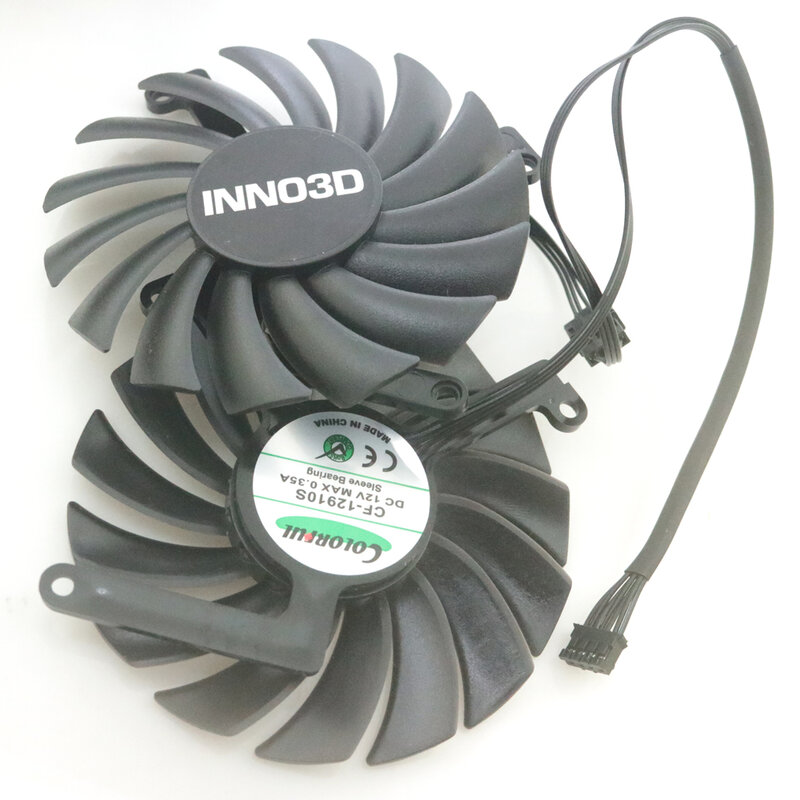 2pcs/lot CF-12910S 85mm DC12V 0.35A 4Pin For INNO3D RTX2060 12GB TWIN X2 OC Graphics Card Cooling Fan