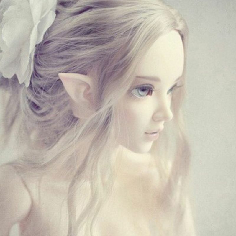 Y1UE 1 Pair Angel Elf Ears Latex Halloween Fairy Cosplay Costume Photo Props