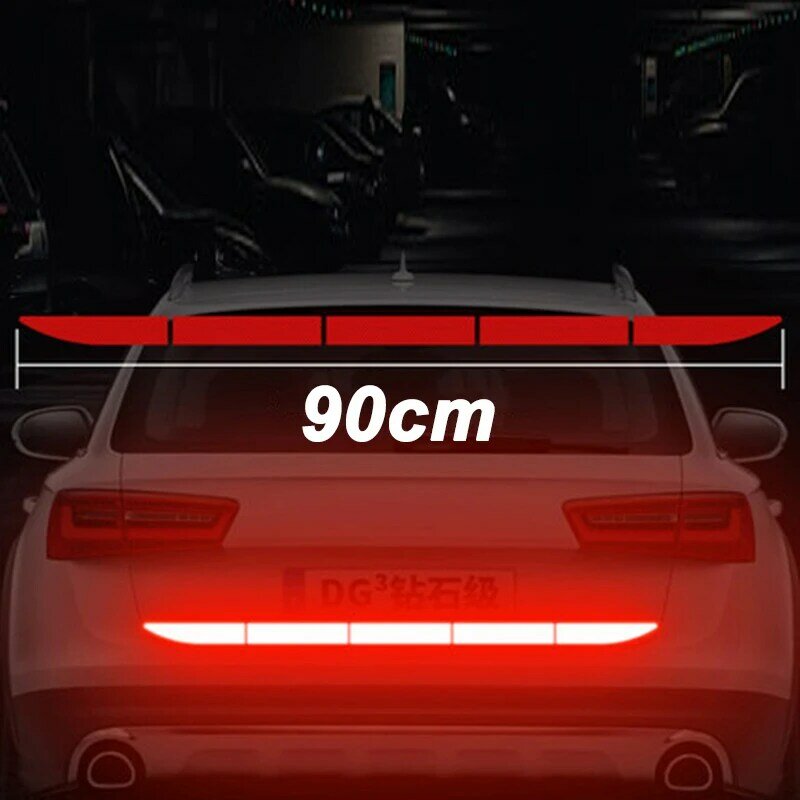 Светоотражающая Автомобильная наклейка, предупреПредупреждение ющая лента-отражатель для предотвращения столкновений, 90 см