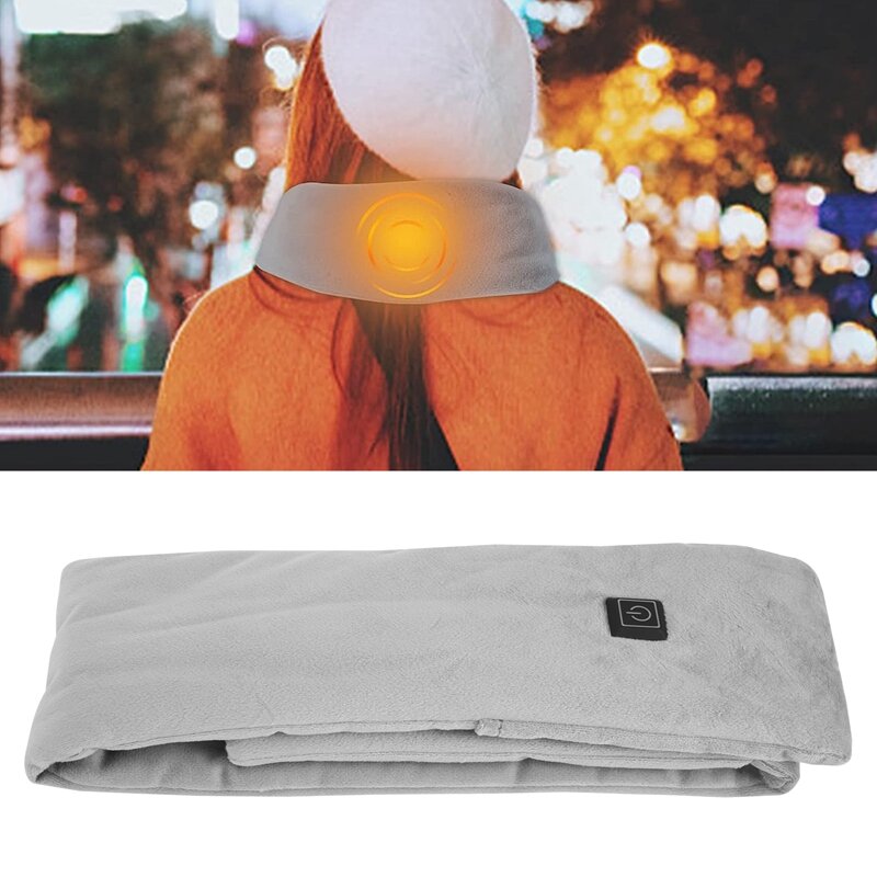 Podgrzewany szalik USB Inteligentne ładowanie Podgrzewany szalik na szyję Zimowa ochrona przed zimnem i ciepły szalik grzewczy dla mężczyzn i kobiet