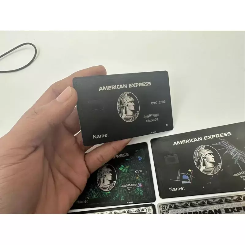 Tarjetas de metal personalizadas, reemplaza tus tarjetas de crédito antiguas por tarjetas americanas, negras, tarjetas de Centurión.
