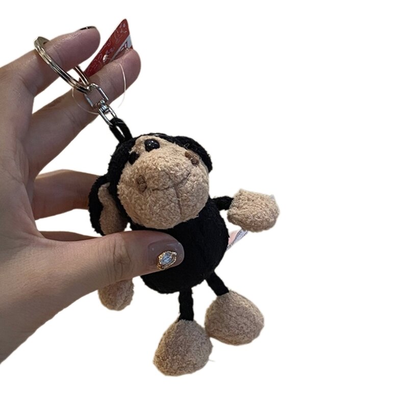 Cartoon Plush Lamb Keychains Pendant Car Keyring Backpack Bag Charm Jewelry Dropship