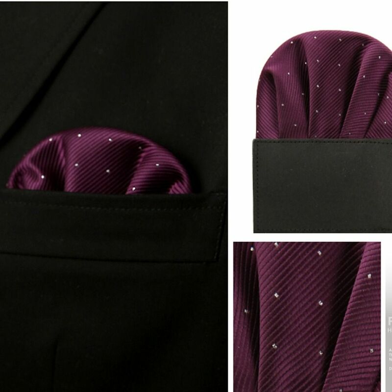 Serviettes de poche en coton à pois pour hommes, mouchoir de poche pré-plié, mouchoir coréen, accessoires de gentleman