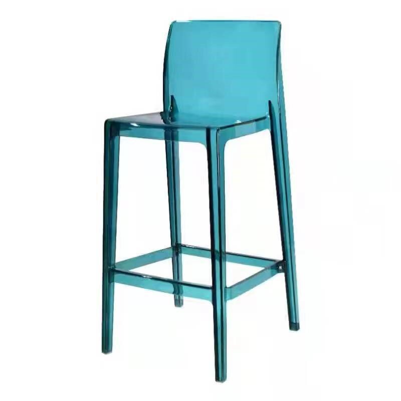 Акриловый стул Wuli прозрачный стержень, домашний высокий стул, современный и простой высокий стул в нордическом стиле, пластиковый барный стул с кристаллами, 2024