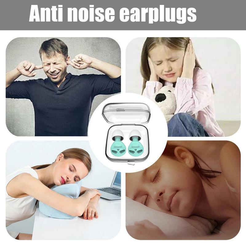 Bouchons d'oreille à réduction de bruit, conception de crâne, protection auditive, bouchons d'oreille en silicone, protection auditive