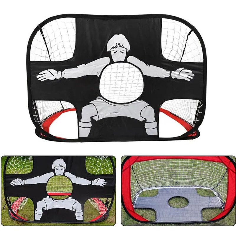 Folding Football Goal Portable Door Sports Plaything Oxford Cloth Parent-Child Toy Foldable Soccer Grid Gate Parent-Child Game