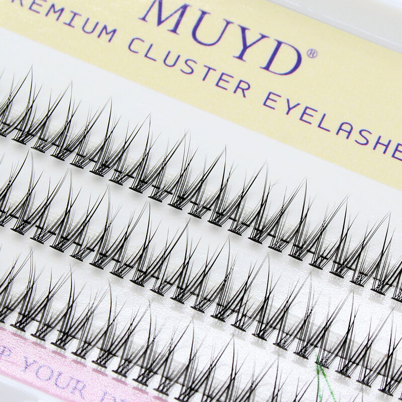 MUYD 120PCS Dovetail Fly Silk Eyelashes V Shape Fish Tail High Quality Individual Lashes Extension Eyelash Makeup