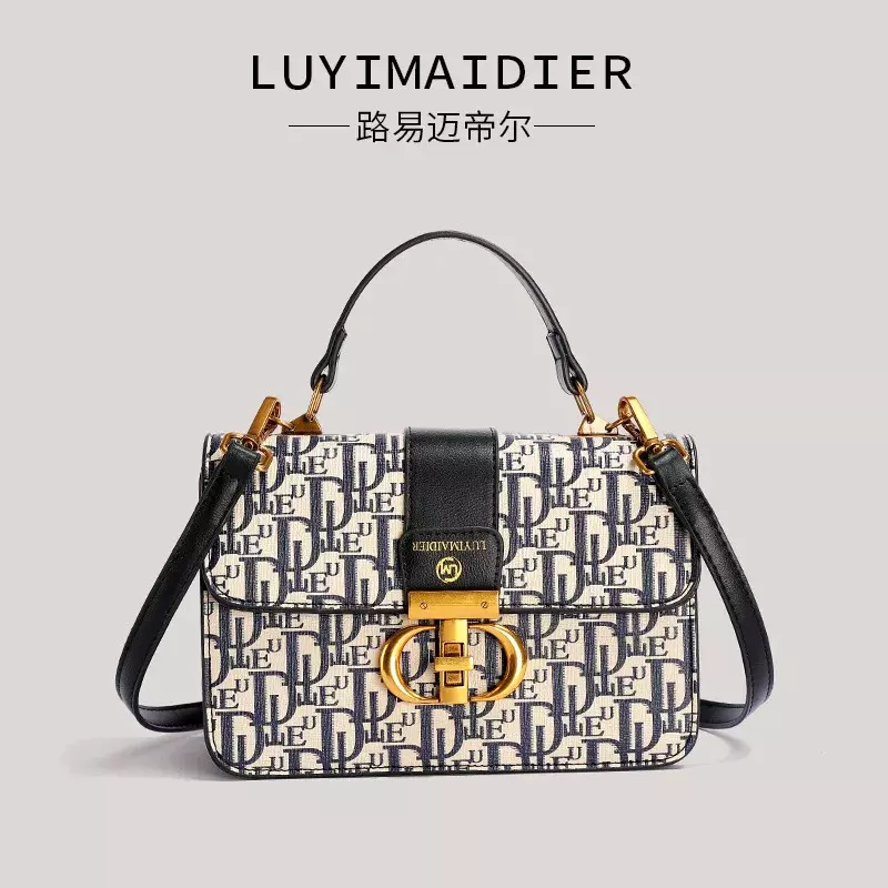 Luxo Crossbody Bag para Mulheres, Designer de Moda Bolsas, Bolsas de Ombro, Clutch Travel Tote Bag, 22*14*8.5cm, 2024