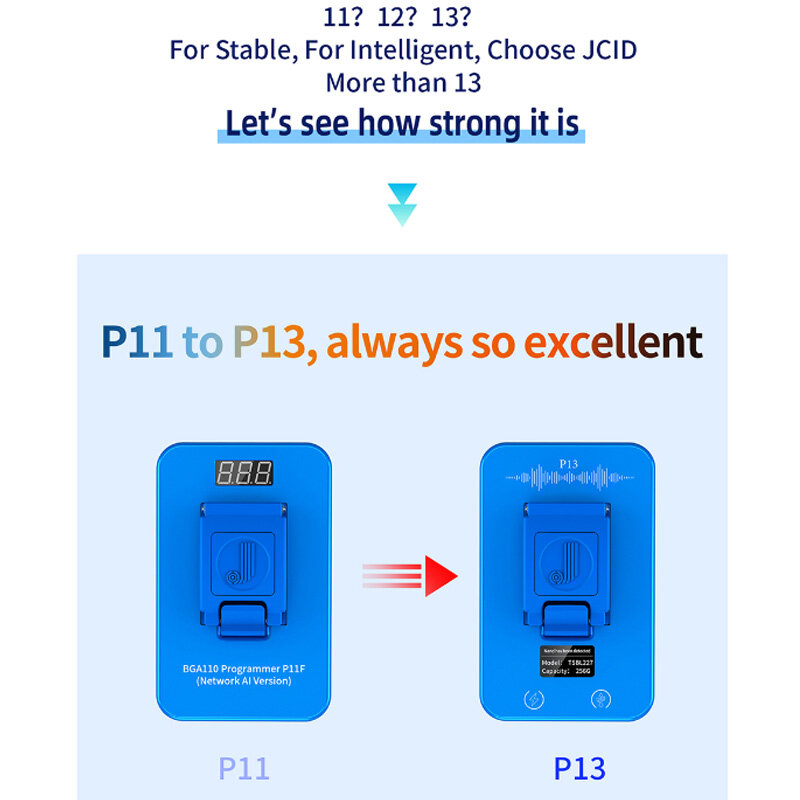 JC P13 PCIE NAND مبرمج القرص الصلب ل 8-13 Promax Nand فلاش قراءة وكتابة SN البيانات Unbind Wifi DFU صندوق أدوات