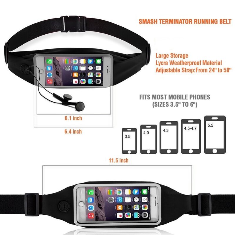 Running Bag Wrist Sport Mobile Phone Case for Honor 8 P8/P9/P10/Lite Hand Accessory Waterproof Wallet Pouch Waist Blet
