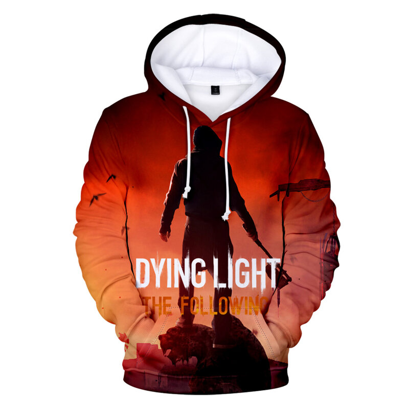 Stervende lichte hoodie lange mouw vrouw man sweatshirt 2022 casual stijl hot game dying light 2 harajuku streetwear 3d kleding