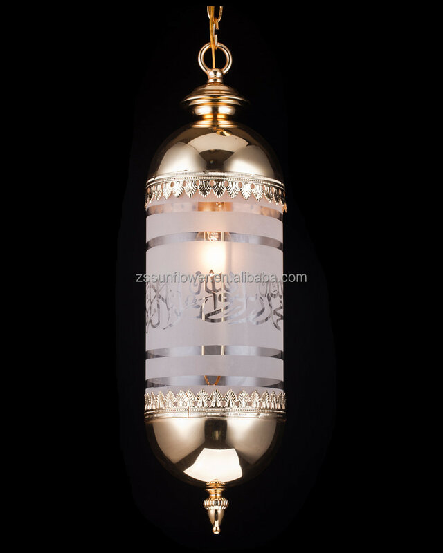 Gold Mosque lighting big chandelier for church decoration mosque lamp large chandelier
