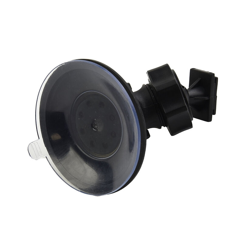 Soporte de ventosa fácil de usar, cabeza L negra, plástico, tamaño pequeño para coche, grabadora de viaje, montaje de grabadora de Video