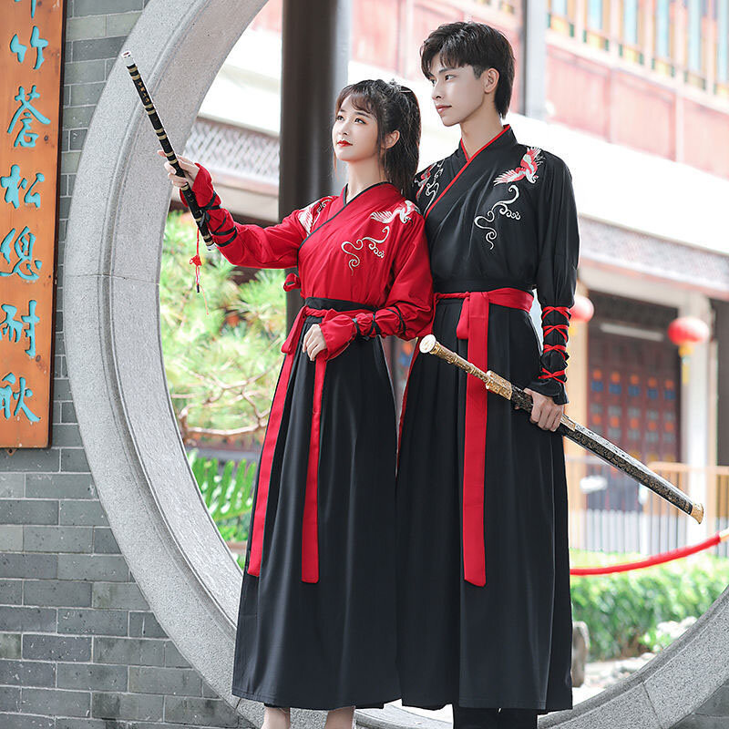 โรงเรียนเด็กนักเรียน Cosplay Uniform ผู้หญิง Hanfu จีนเสื้อผ้าสไตล์โบราณ Stage Performance สำเร็จการศึกษาชุดชายหญิง