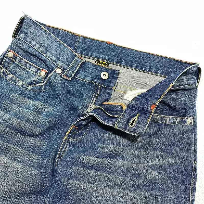 Jeans casual com estampa de letras, calça jeans feminina, retrô e reta, hip-hop, harajuku, casal solto, y2k, novo, 2021