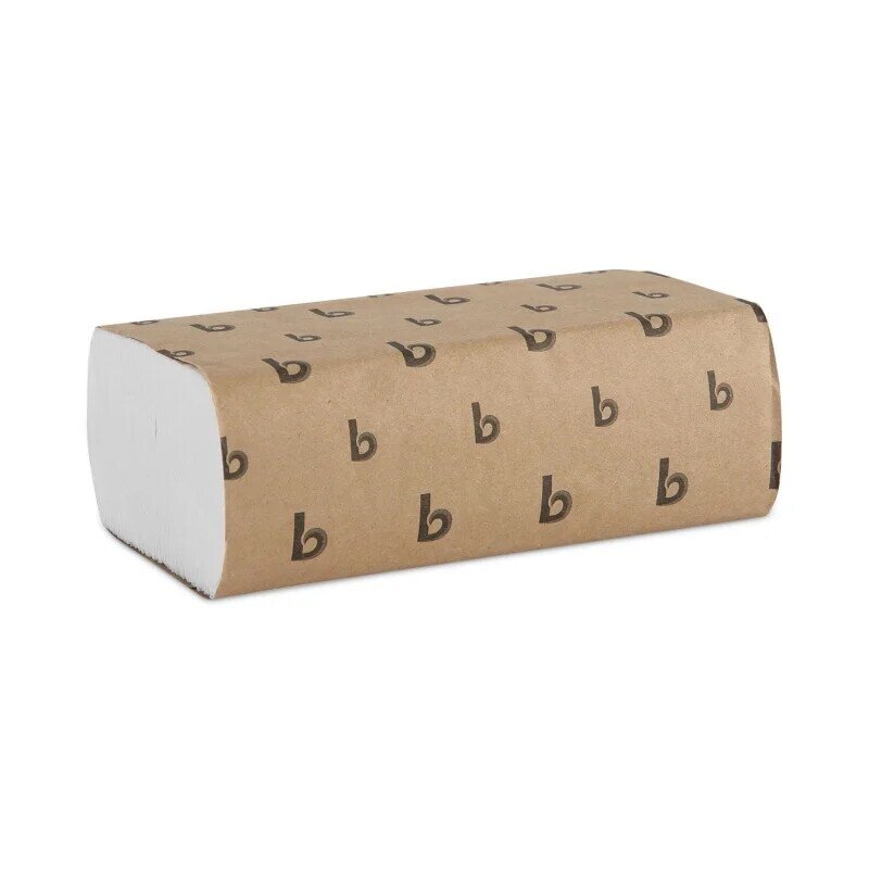 Boardwalk-Serviettes en papier à plis multiples, 1 plis, 9x9.45, 16 paquets, 250 feuilles par paquet, blanc