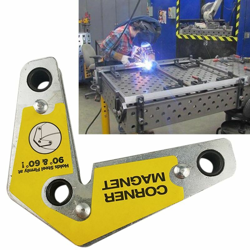 Localizador magnético soldagem, 60/90/120 graus, suporte magnético, fixação canto, braçadeira, soldador, ferramentas
