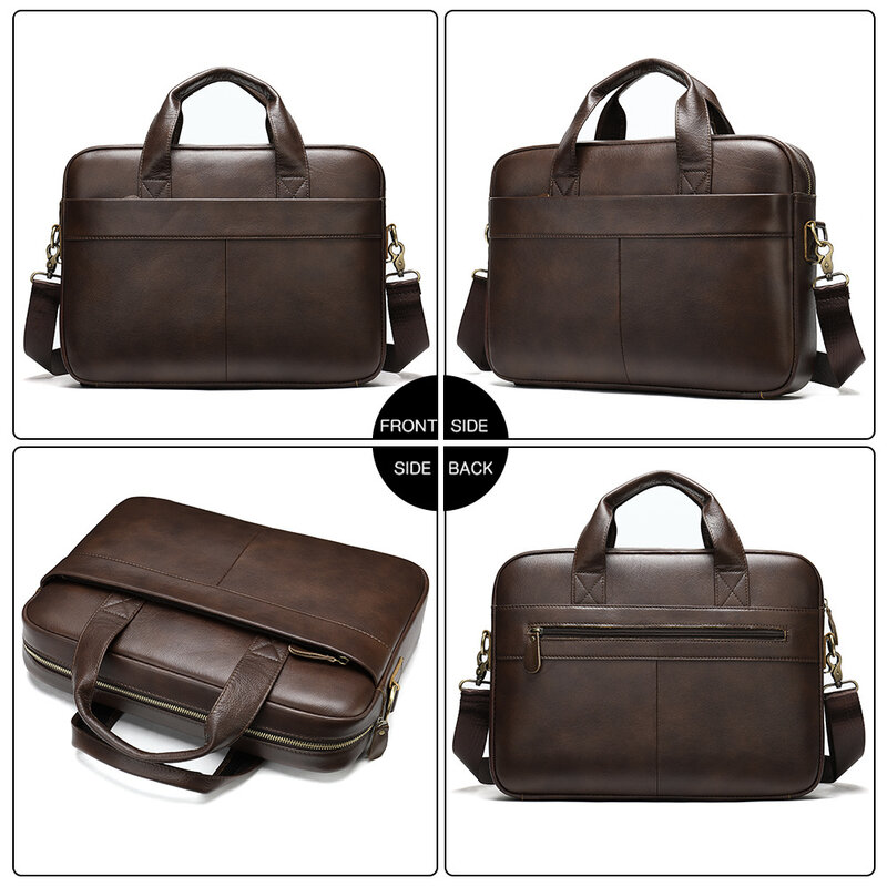 Bag Executive For Men 's Briefcase 's Genuine Leather Laptop Porte Document Business Handbag