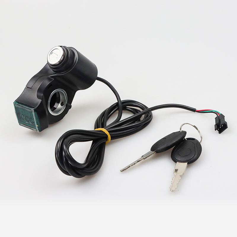 Motorized Scooter Ignition Lock With 2 Keys Cylinder Start Switch Locks Power ABS Black Cylinder Start Switch Locks Power Parts