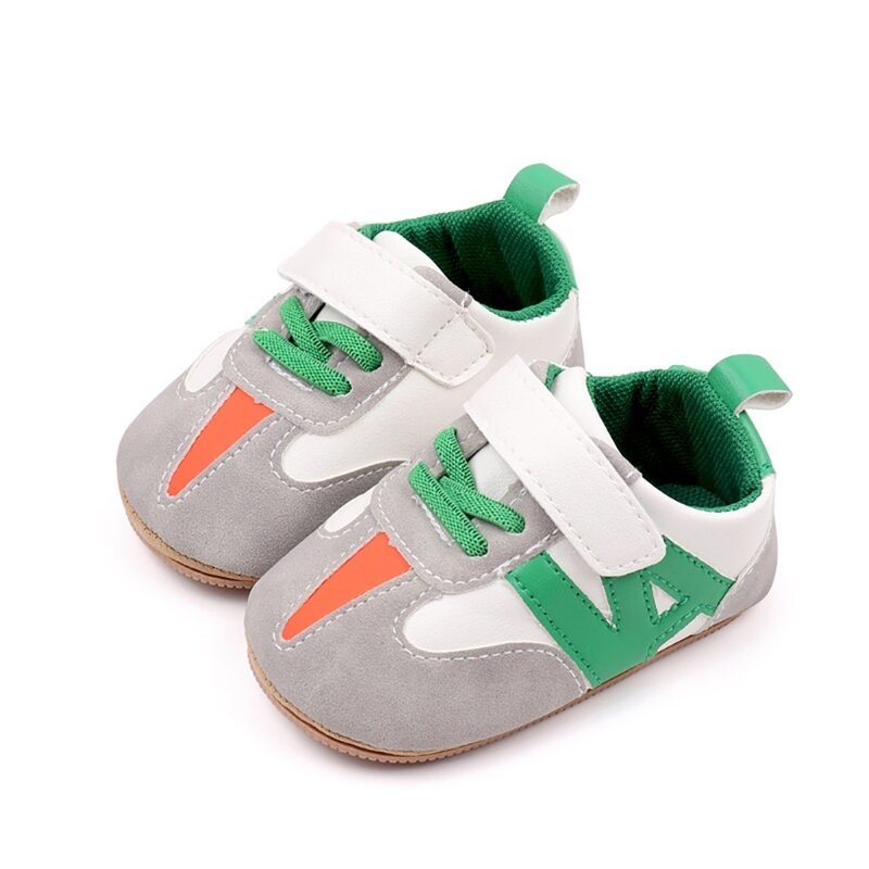 L5YF Sepatu Kets Bayi Sepatu Jalan Bayi Pertama Sepatu Prewalker Lembut