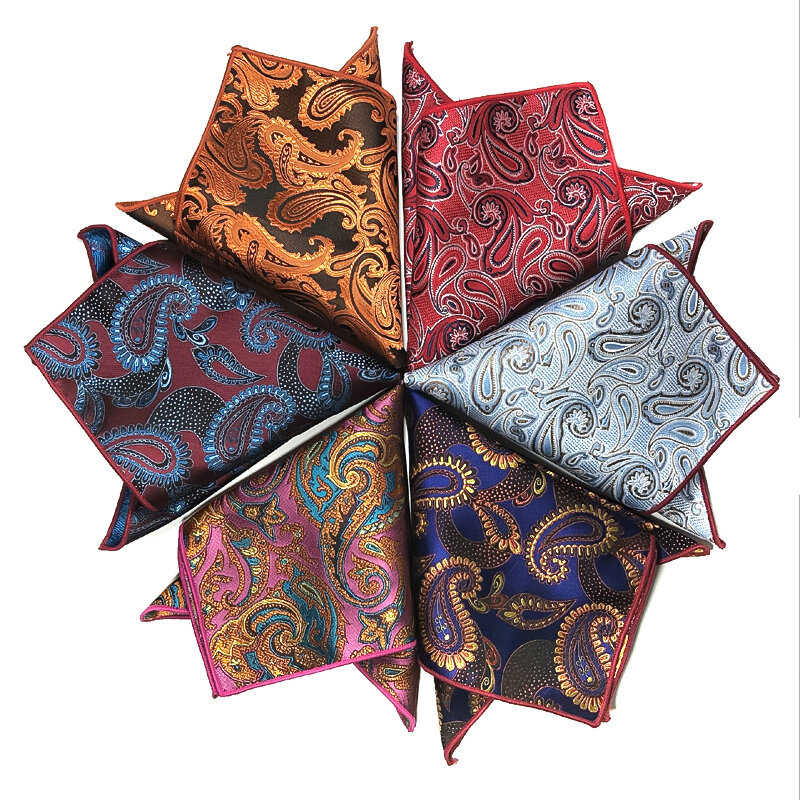 Luxe Zakdoek Voor Heren Elegante Bloemenborduurzak Vierkante Zakdoek Brits Design Bruiloft Zakelijke Zakdoek