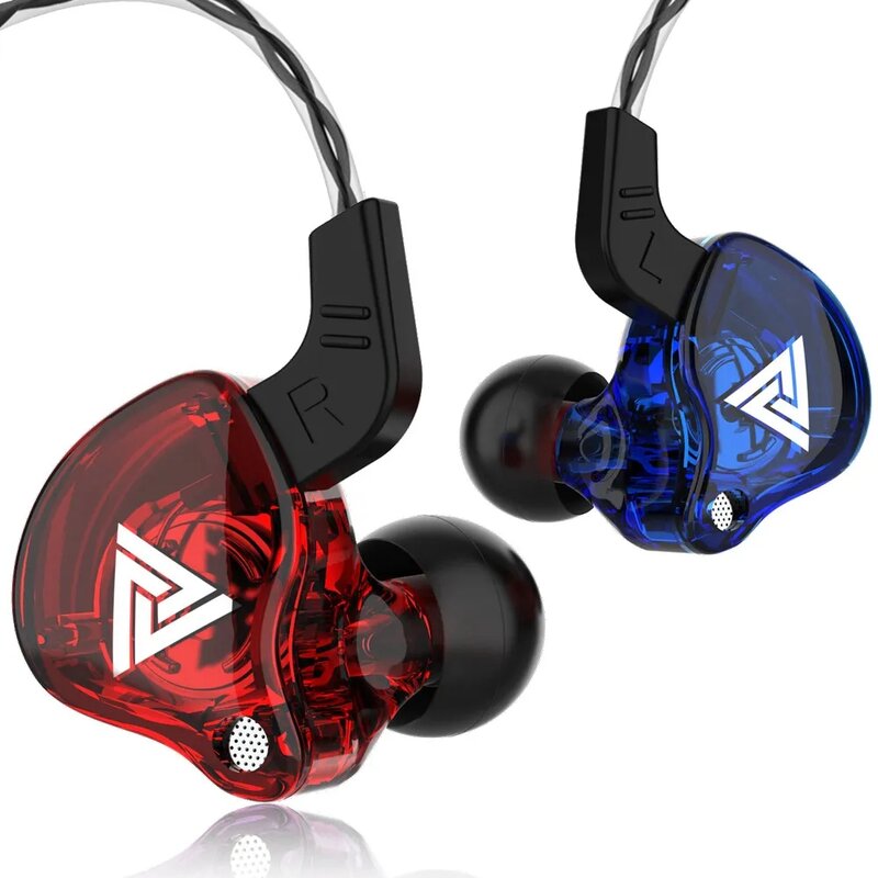 QKZ-auriculares AK6 con cable de 3,5mm, cascos con controlador de cobre, estéreo, HiFi, de graves, para música, correr, deporte, juegos