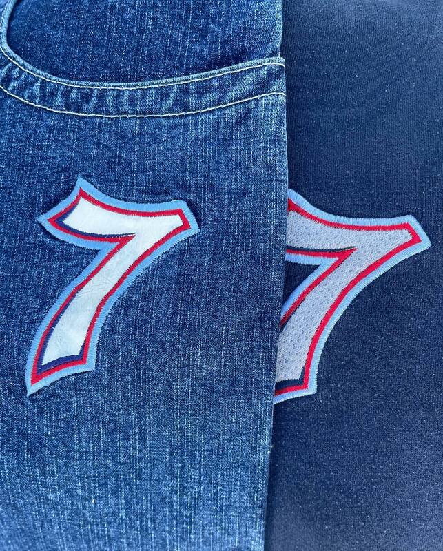Harajuku JNCO Y2K sulaman Jeans longgar bertudung set dua potong pakaian jalanan baju olahraga pria kaki lebar jeans laki-laki