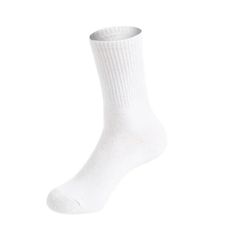 League of lésbico-calcetines largos de algodón con banda de goma para primavera y verano, medias cálidas de algodón peinado blanco