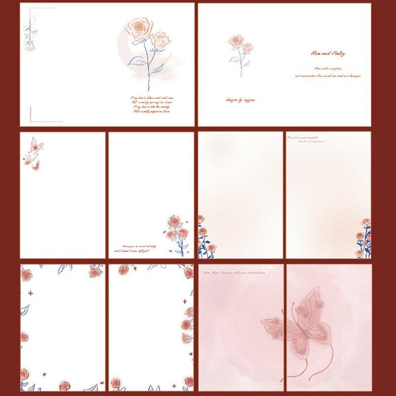 A5 podręcznik dla studentów Vintage motyl kwiat pamiętnik estetyczny notatnik do scrapbookingu DIY Album planer dziennik
