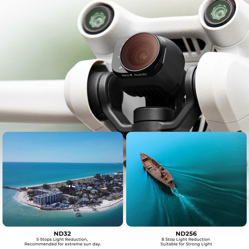 K & F Concept zmienny ND32-ND512 filtr do DJI Drone Mini 3 Pro z antyrefleksyjną zielona folia z 28 warstwami nano-powłoki