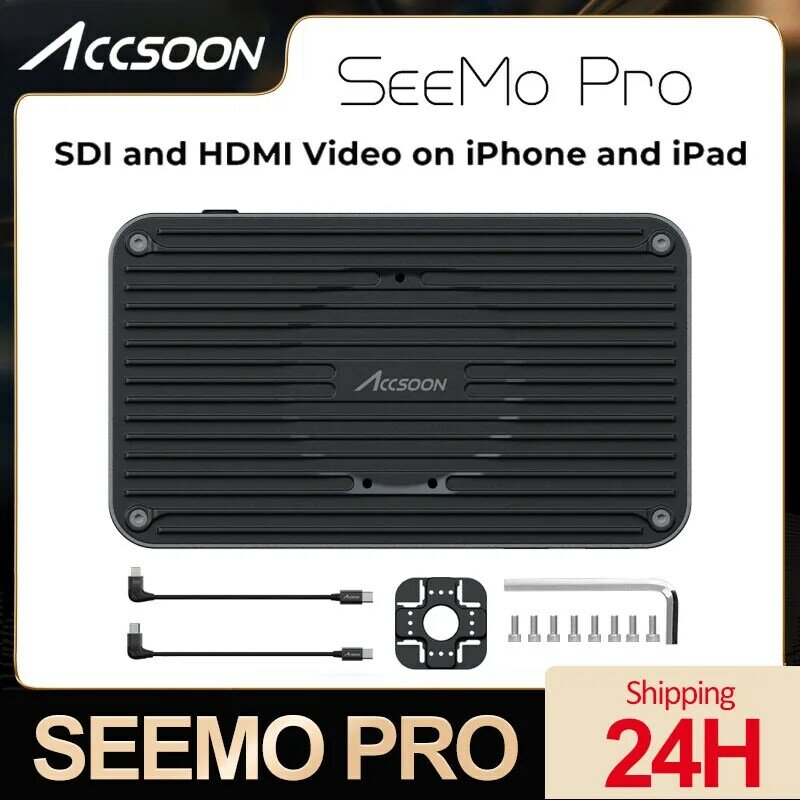 Accsoon-adaptador SeeMo Pro SDI y HDMI a USB C, captura de vídeo para iPhone, adaptador HD de 1080P, transforma dispositivos Ios en Monitor de producción