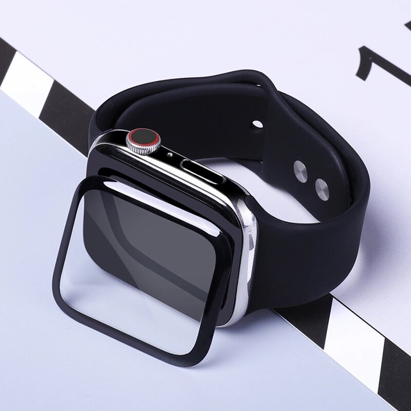 3D Full Cover Protector für Apple Uhr Serie 7 6 5 4 SE HAUSTIER Weichen Glas für iWatch123 38MM 40MM 42MM 41MM 44MM 45MM Zubehör