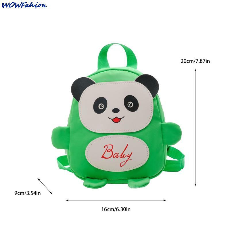 Mochilas escolares de guardería para niños pequeños, Mini mochila ajustable antipérdida de dibujos animados, Panda, Rana, viaje preescolar