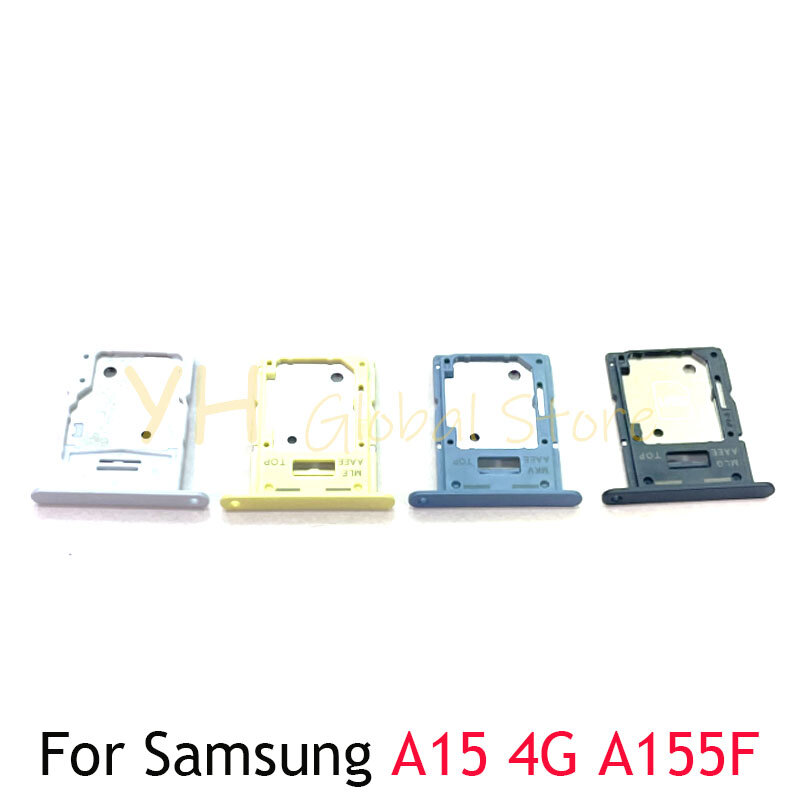 20 buah untuk Samsung Galaxy A15 A155F A156B A155 A156 tempat kartu Sim tempat baki kartu Sim suku cadang perbaikan