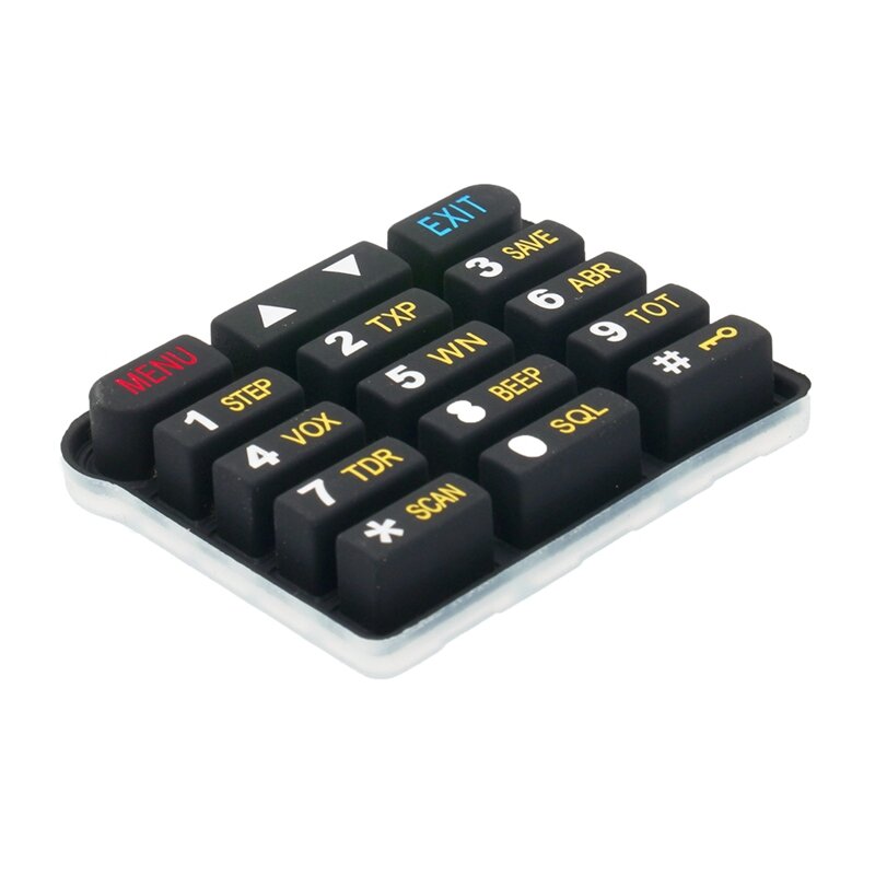 5 buah Walkie Talkie UV9R Keypad Keyboard angka Keyboard untuk Baofeng bagian perbaikan Radio dua arah