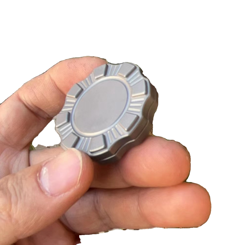 EDC liga de titânio Dedo magnético Pop Coin Push Card, brinquedo pressão, descompressão, ponta do dedo giroscópio, ao ar livre