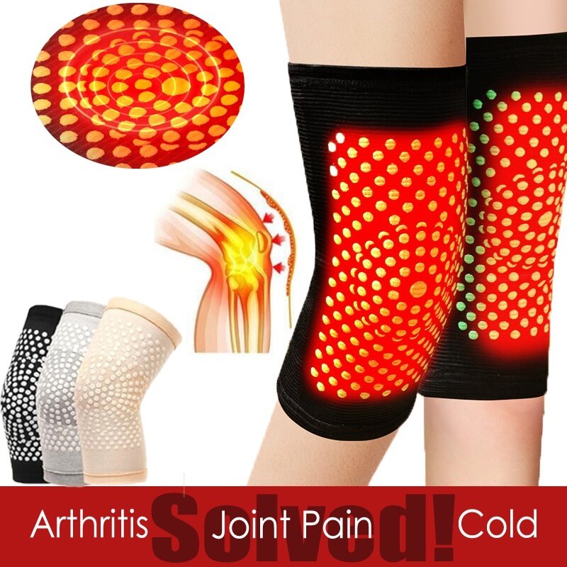 Sem fio auto aquecido joelheiras, massageador para artrite, alívio da dor articular, recuperação de lesões cinto, perna quente, 1 par