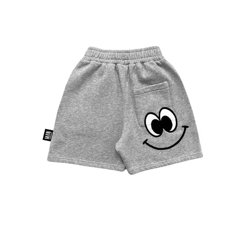LMH-Camiseta estampada para niños, pantalones cortos de algodón, conjunto de manga corta informal, novedad de verano 2024