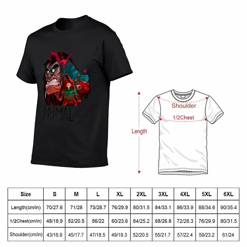 Genndy-Camiseta Primal Tartakovsky para hombre, ropa hippie de anime, camisetas divertidas de nueva edición