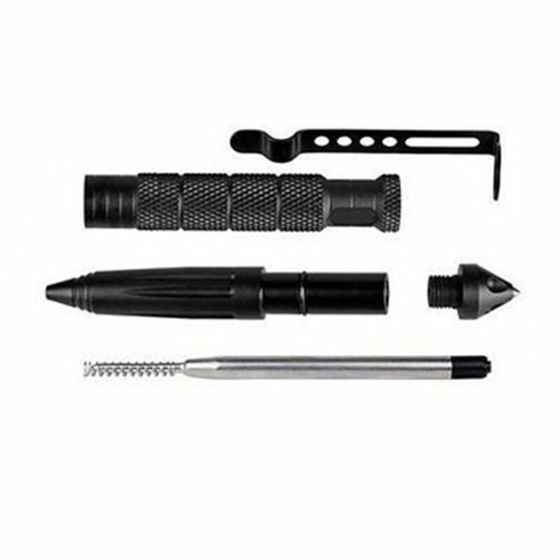 Multi-Purpose Tungsten Steel Self Defense Tactical Pen, Proteção de segurança Ferramenta de Defesa Pessoal, Window Breaker, Anti-Skid, 2023
