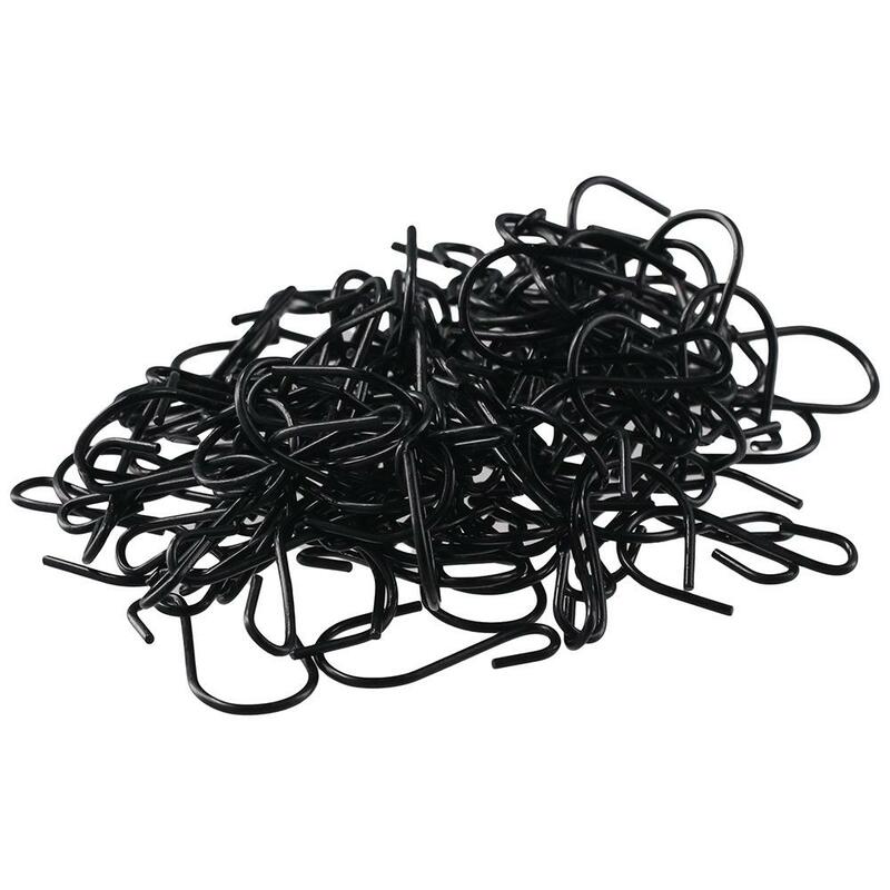 120 Stück schwere s Haken praktische schwarze Metall Ornament Aufbewahrung shaken Mini 1 Zoll Hänge haken hängen Pflanzen Kleidung