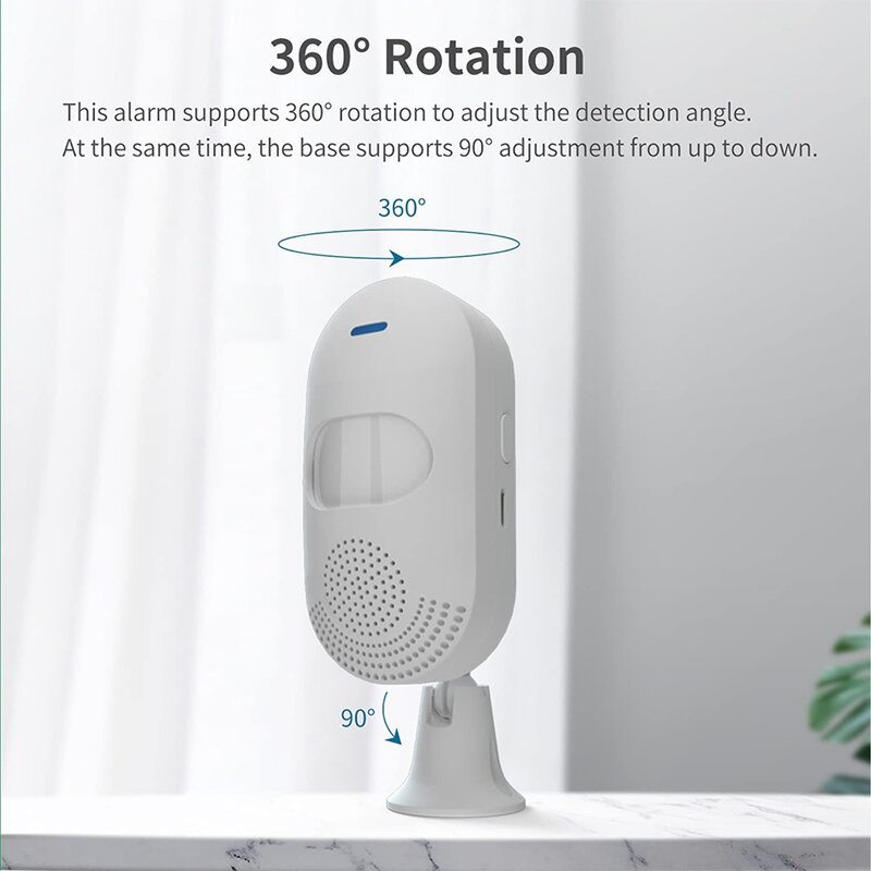 가정용 무선 적외선 센서 앱 제어 PIR 모션 감지 알람, 독립 와이파이 적외선 알람 감지기